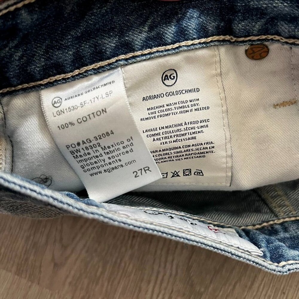 AG Ag-Ed Adriano Goldschmied shorts raw edge womens 27R/W30 The Sadie - Picture 7 of 10